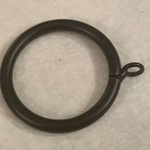 Designer Black Iron Drapery Rings